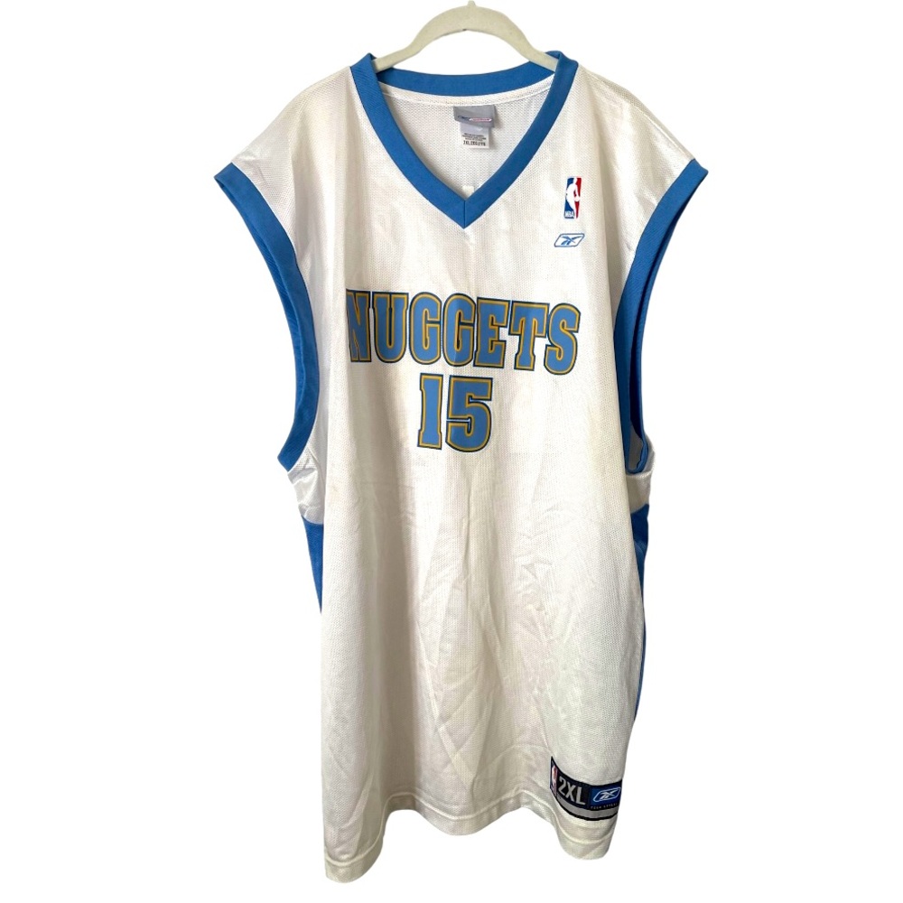 NBA Reebok Denver Nuggets Carmelo Anthony Basketball Jersey‎ #15 2XL